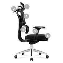 biuro - Ergonominė biuro kėdė Mark Adler Expert 4.9, Juodos spalvos - 3 nuotrauka