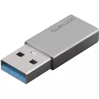 3 0 to 2 0 usb - „4Smarts Passive Adapteris“ USB-A 3.0–USB-C 2 vnt. rinkinys (pilkas) - 4 nuotrauka