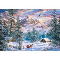 puzzle castorland - Castorland Mountain Christmas 1000 det. - 2 nuotrauka