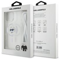 iphone 9 - Karl Lagerfeld "IML Choupette Head and Cord Magsafe iPhone 16 Pro Max" Transparent - 2 nuotrauka