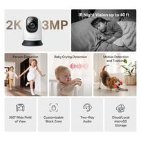 kamera lempute - Mercusys MC210 3MP Wi-Fi vidinė kamera (Indoor) - 5 nuotrauka