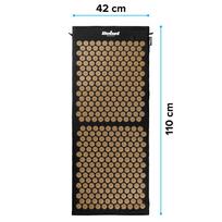 masaziniai kilimeliai - Rebel Active RBA-6012-GL ECO akupresūros kilimėlis su pagalve, 110x42cm, XL, pilki smaigaliai - 6 nuotrauka