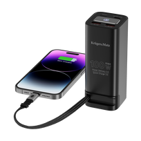 baterija namams - Kruger&Matz KM0915, 20000mAh, 100W, QC, PD - 5 nuotrauka