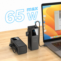 65w power bank pd - Kruger&Matz PowerBank 20000mAh, 65W, QC, PD - 5 nuotrauka