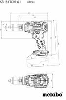 smuginis suktuvas akumuliatorinis - Metabo SB 18 LTX BL Q I - 2 nuotrauka