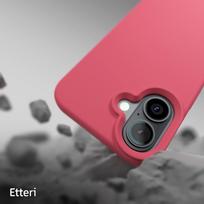 iphone 16 plus deklas - TelForceOne iPhone 16 Plus Silicone Case - Avietinis (Raspberry) - 3 nuotrauka
