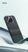 telefonas mygtukai - Benks Dėklas Magnetic Armor Pro Aurora Kevlar 600D skirtas Apple iPhone 16 Pro - Juodas (Black) - 5 nuotrauka