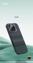 telefonas mygtukai - Benks Dėklas Magnetic Armor Pro Aurora Kevlar 600D skirtas Apple iPhone 16 Pro - Juodas (Black) - 7 nuotrauka
