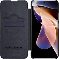 xiaomi redmi note 11 pro deklas - Nillkin "Qin Case Xiaomi Poco X4 Pro 5G" Black - 15 nuotrauka