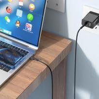 usb type c laidas - Borofone BX51 USB-C 3A / 60W Black - 3 nuotrauka