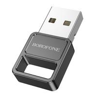 bluetooth 5.0 adapteris usb - Borofone DH8 Bluetooth 5.1 Adapteris Juodas (Black) - 6 nuotrauka