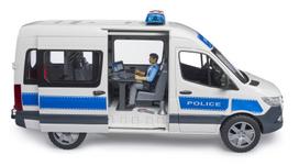 mercedes sprinter - Žaislinė policijos mašina Bruder MB Sprinter, balta/mėlyna, 1:16 - 2 nuotrauka