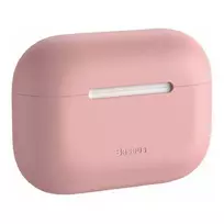 silica gelis - Baseus "Soft Thin airPods Pro Case" Pink - 3 nuotrauka
