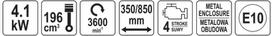 motobloko freza - YATO YT-85591 - 2 nuotrauka