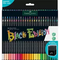 spalvoti piestukai faber - Faber-Castell Spalvoti pieštukai Black Edition, 50 spalvų - 5 nuotrauka