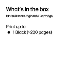 kasetes hp 303 - HP 303 Black Original Ink Cartridge | T6N02AE#LS3 - 9 nuotrauka