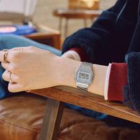 sidabrinis laikrodis - CASIO VINTAGE A158WEA-7EF Sidabrinis (Silver) - 3 nuotrauka