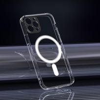 iphone 12 pro max deklai - TelForceone Anti Shock 1,5 mm Mag dėklas, skirtas iPhone 12 Pro Max 6,7" skaidrus - 5 nuotrauka