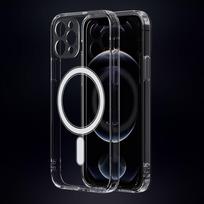 iphone 12 pro max deklai - TelForceone Anti Shock 1,5 mm Mag dėklas, skirtas iPhone 12 Pro Max 6,7" skaidrus - 6 nuotrauka