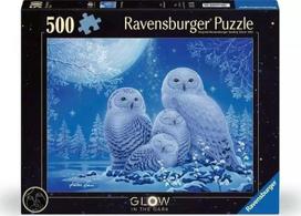 Ravensburger Glow Owls In The Moonlight, 500 det.