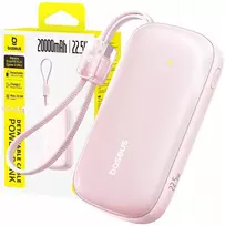 power bank baseus 22.5w - Baseus EnerFill FC21 Qpow 3 Ultra, 20000mAh, 22.5W, rožinė - 1 nuotrauka