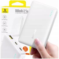 Baseus EnerFill FP21, 10000mAh, 22.5W, USB-A, USB-C, balta