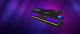 ram 8gb ddr5 - Kingston Fury Beast RGB KF556C40BBAK2-128, DDR5, 128GB, 5600 MHz - 8 nuotrauka