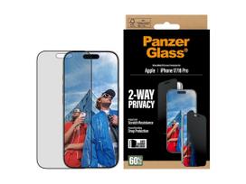 iphone 16 pro ekranas - PanzerGlass PG93414 PanzerGlass ® 2-Way Privacy Screen Protector iPhone 17 | iPhone 16 Pro | Ultra-Wide Fit w. EasyAligner - 6 nuotrauka