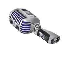 shure mikrofonas - Shure Super 55 Deluxe, sidabro - 4 nuotrauka