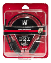 ausines su mikrofonu - Deltaco HL-108 Black (Juodos) - 2 nuotrauka