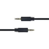 aux laidas - DELTACO garso, 3.5mm-3.5mm, 1.0m / 00180007 - 3 nuotrauka