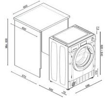 imontuojama skalbimo masina - Hoover H-Wash Pro 300 HBWO69TAMCE-S - 2 nuotrauka