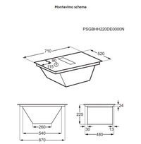 integruota indukcine kaitlente - AEG TCH74B01FB - 2 nuotrauka