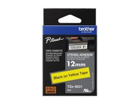 lipni juosta senukai - Brother | TZe-S631 Strong Adhesive Laminated Tape | Black on Yellow | TZe | 8 m | 1.2 cm | TZES631 - 6 nuotrauka