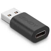 usb type a to c 3.1 - Lindy 41899 USB 3.1 Type-C to Type-A Adapter Juodas (Black) - 4 nuotrauka