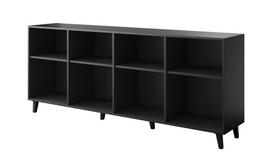 komodos 200 - Komoda Cama Meble Etna, juoda, 200 cm x 42 cm x 82 cm - 3 nuotrauka