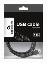 usb a to usb a - Gembird CCP-USB2-AMBM-6 USB cable 1.82 m USB A USB B Black - 7 nuotrauka