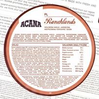 sunu maistas - ACANA Ranchlands Dog 2 kg - 2 nuotrauka