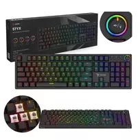 klaviaturos lt - SAVIO STYX Mechaninė Klaviatūra Outemu Ruda (Brown) RGB Hot Swap - 4 nuotrauka