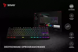 rgb keyboard - Savio Tempest X2 RGB mechaninė klaviatūra, Outemu Raudona (Red) - 2 nuotrauka