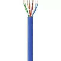 kabelis cat6 1m - Laidas Techly Cat. 6 U/UTP CCA Roll Cable Solid Blue 305m - 4 nuotrauka