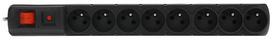 surge protector - HSK Data Rack Surge Protector 8 Outlet Black 3m - 3 nuotrauka