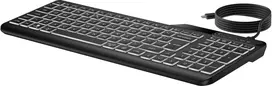 belaide klaviatura su apsvietimu - HP 405 Belaidė USB-C Klaviatūra su Apšvietimu, Juoda (Black) - 9 nuotrauka