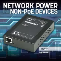 poe injector - Intellinet PoE Injector Port IEEE802.3at - 5 nuotrauka