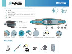 irklente bestway hydro force - Irklentė Bestway Hydro Force Glider Elite 6532G, mėlyna (Blue) - 3 nuotrauka