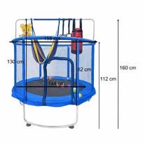 hamakas su tinkleliu - Vaikiškas batutas 155 cm (Blue) - 3 nuotrauka
