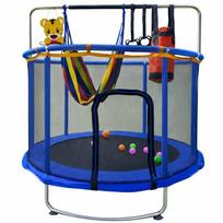 hamakas su tinkleliu - Vaikiškas batutas 155 cm (Blue) - 8 nuotrauka