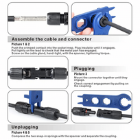 tools - Eurokomp Saulės įrankių rinkinys MC4 PV E6108 - 2 nuotrauka