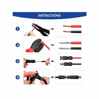 tools - Eurokomp Saulės įrankių rinkinys MC4 PV E6108 - 5 nuotrauka