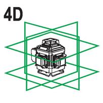 lazeris - YATO YT-30415 4D (Green) su priedais ir trikoju - 3 nuotrauka